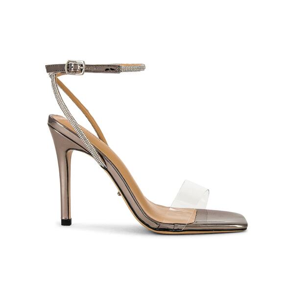 Tony Bianco x REVOLVE Clear & Rhinestone Heels - Picture 1 of 14